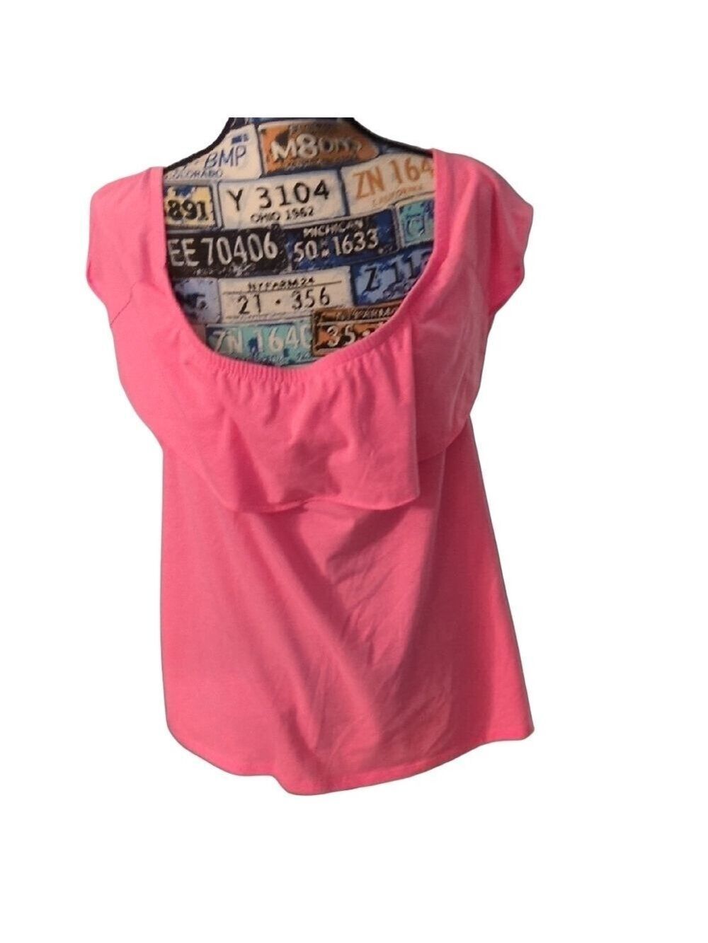 Lilly Pulitzer Hot Pink Off The shoulder Top Size Medium